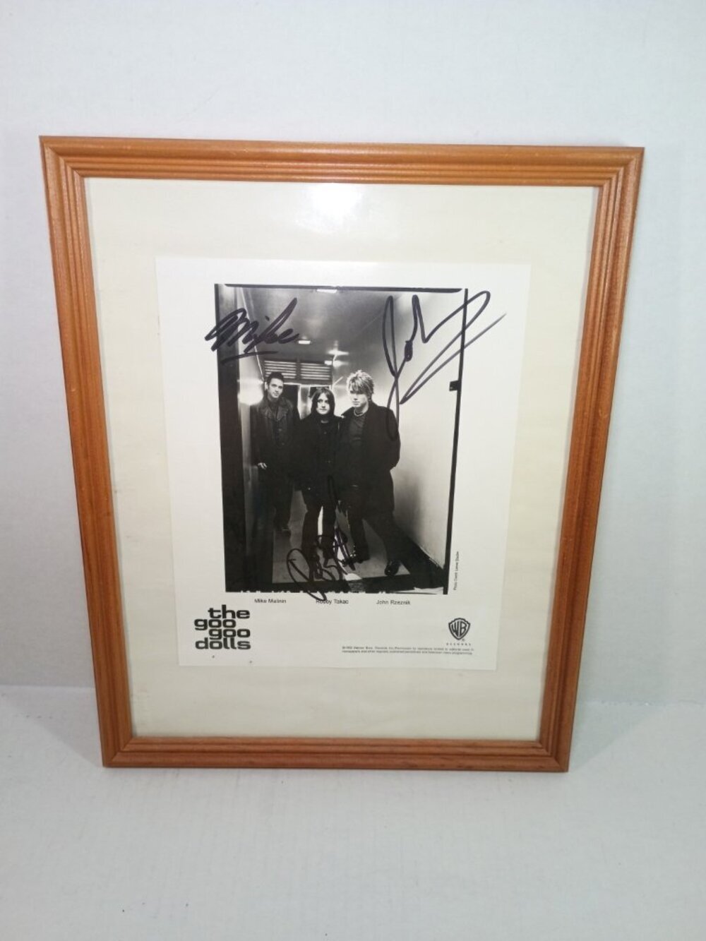 1999 Goo Goo Dolls Band Signed Framed Photo